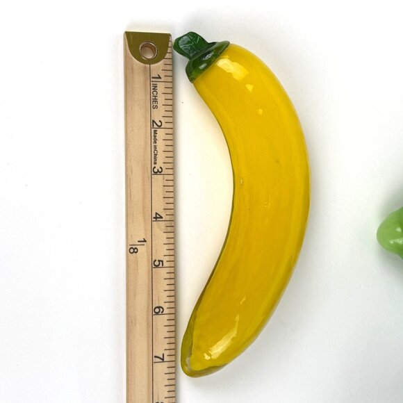 Vintage 5pc Murano Style Glass Fruit Vegetables Hand Blown Art Glass EUC - Picture 9 of 12